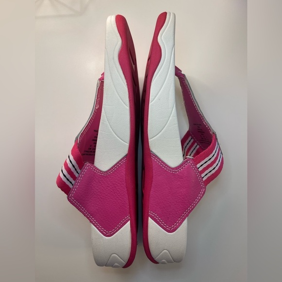 TheraSandal by TheraShoe Flip Flop Thong Therapy Molded Insole Pink Leather - Picture 14 of 14